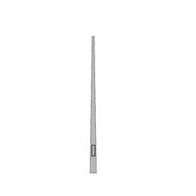 Verzinkte conischte lichtmast 3m, topmaat 60mm (altijd met extra verzendkosten i.v.m. lengte transport, zie omschrijving)