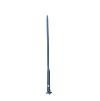 Eco-budget lichtmast met voetplaat 4m in kleur grijs