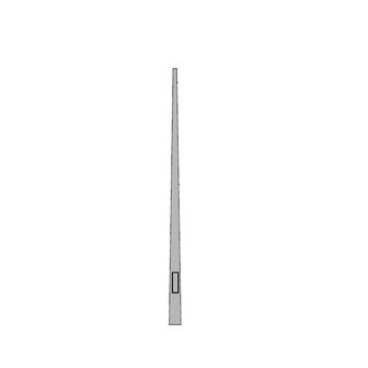 Verzinkte conischte lichtmast 6m, topmaat 60mm (altijd met extra verzendkosten i.v.m. lengte transport, zie omschrijving)