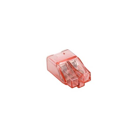 Mini lasklem 2-voudig 0,5-2,5mm2, rood, per 10 stuks