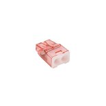 Mini lasklem 2-voudig 0,5-2,5mm2, rood, per 10 stuks